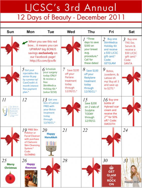 LJCSC December Specials